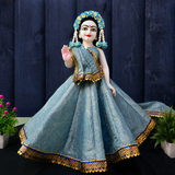 White Sky-Blue Chandrika