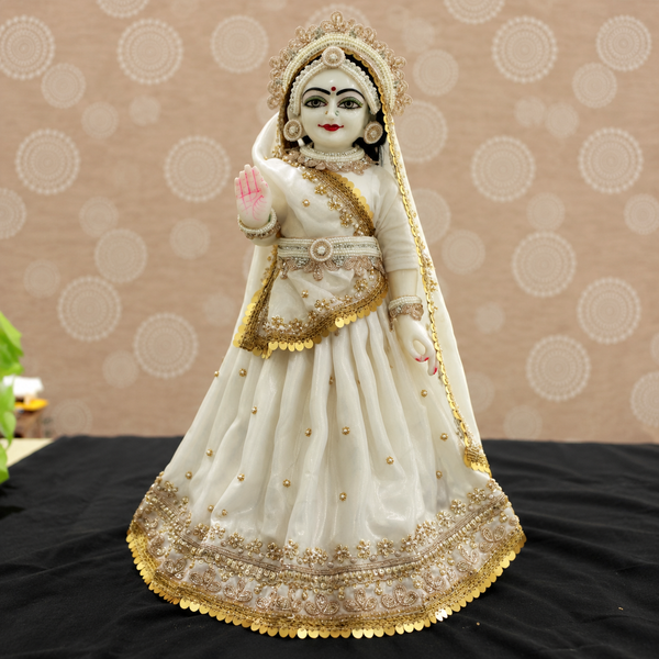 White Poshak For Thakur ji or Radha Rani