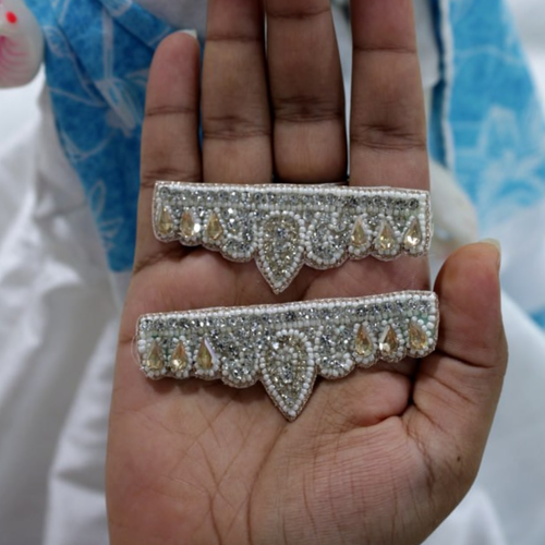 Silver White Pair Kangan