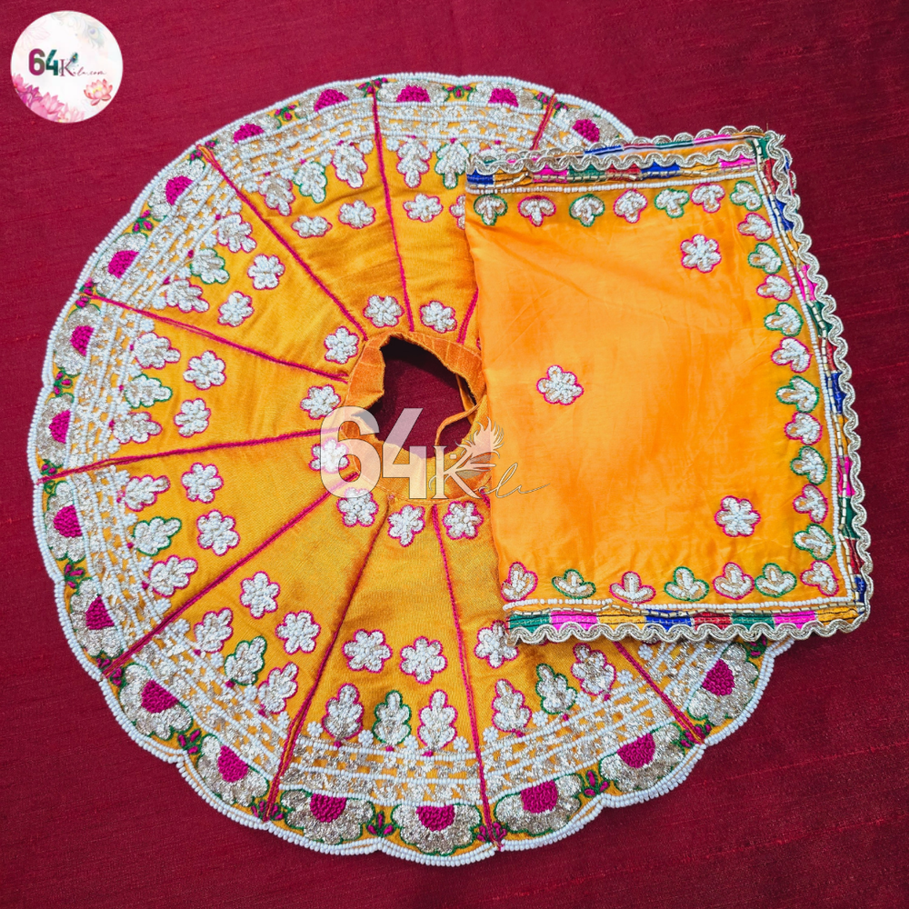 Laddu Gopal Ji Yellow Poshak