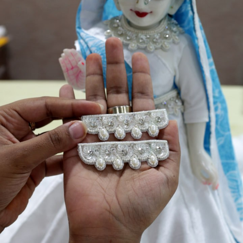White Stone Pair Kangan
