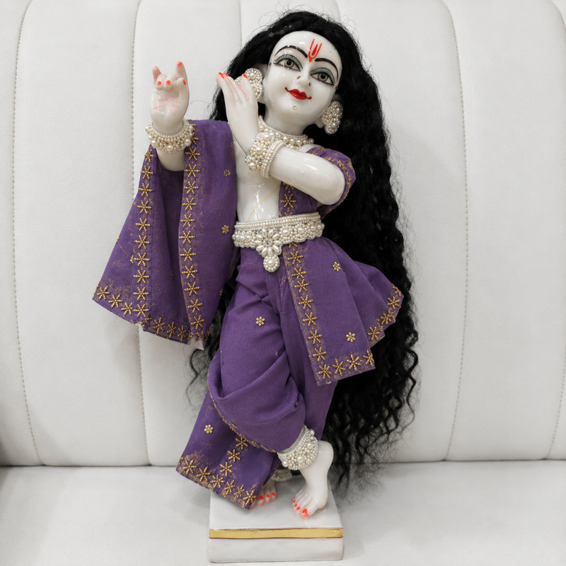 Purple Radha Rani Saree
