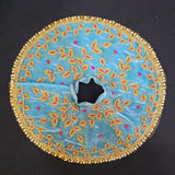 Heavy Hand Embroidery Laddu Gopal ji Sea Blue Poshak