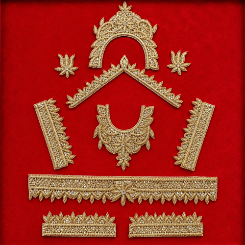 Golden Jewellery Set for Radha Rani