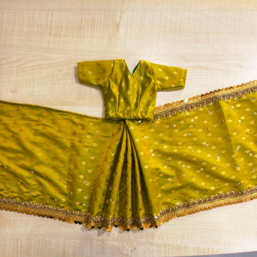 Lime Green Radha Rani Saree
