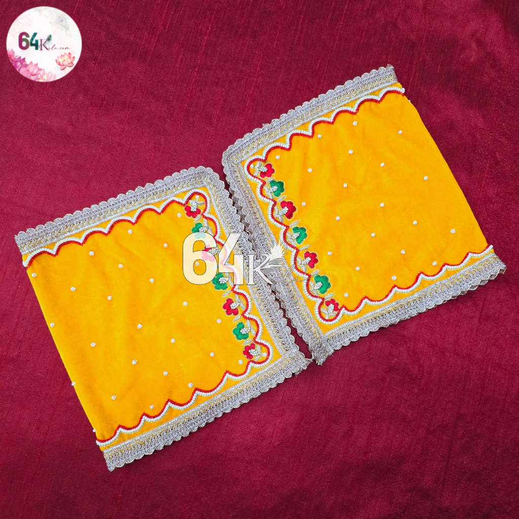 Yellow Shawl for All Deities (Velvet)