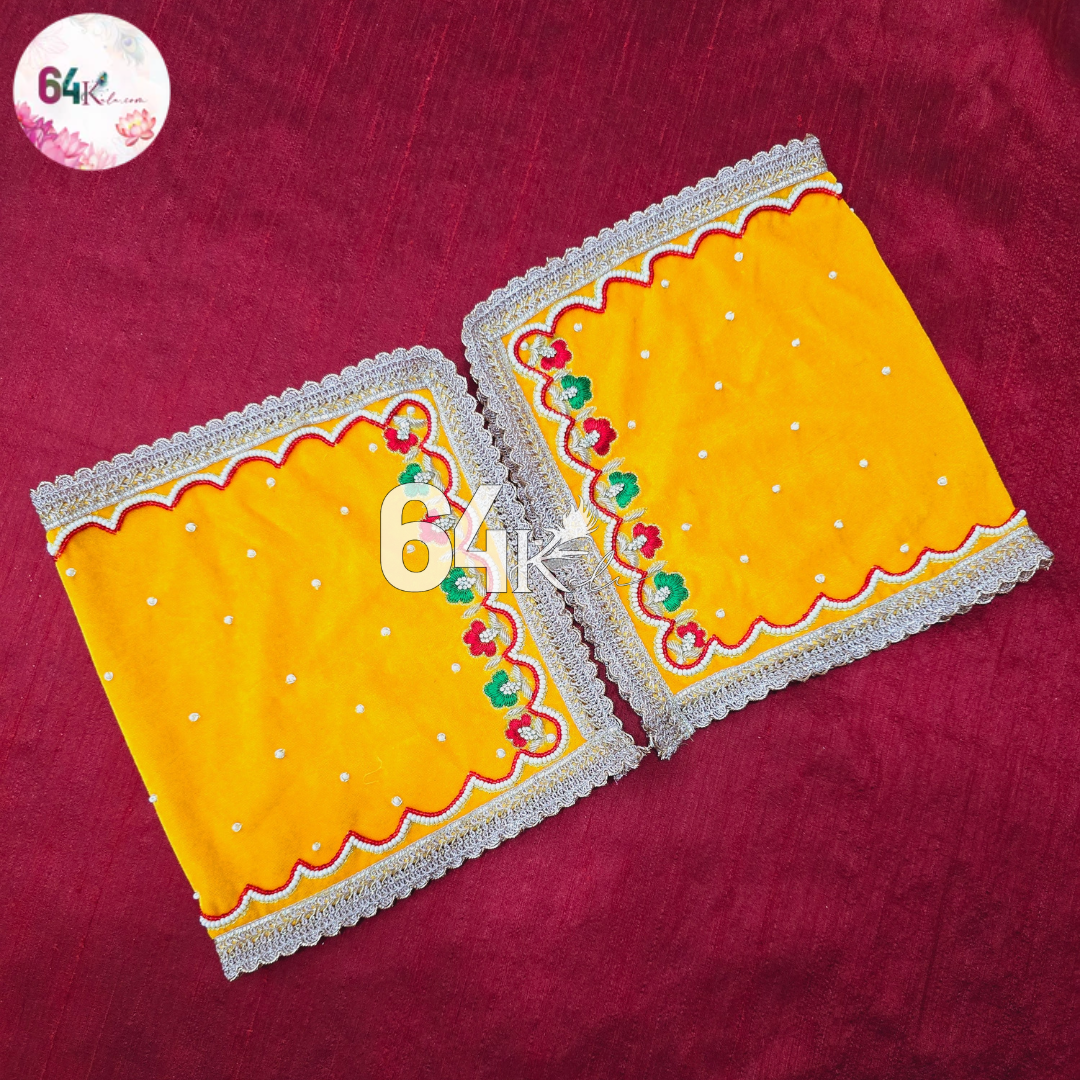 Yellow Shawl for All Deities (Velvet)