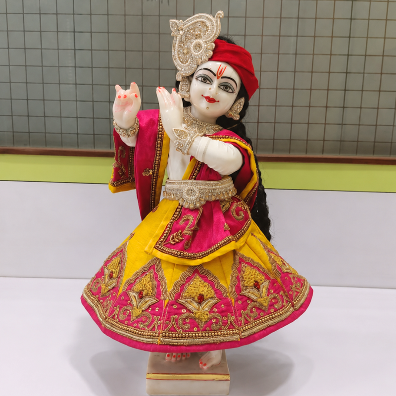Pearl & Stone Jewellery Set For Krishna ji