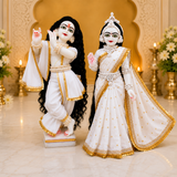 White Embroidered Radha Rani Saree