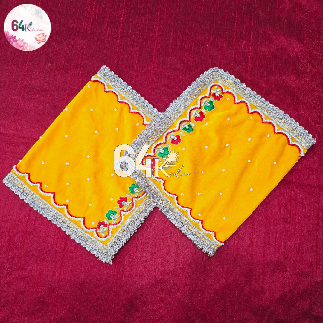 Yellow Shawl for All Deities (Velvet)