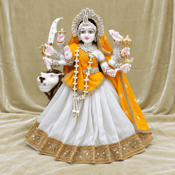 White Mata Rani Poshak