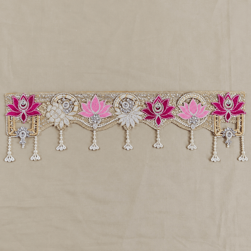 Pink Lotus Toran – 40 Inch