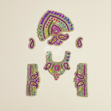 Multicolour Stone Jewellery Set For Thakur ji