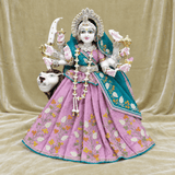 Mata Rani Lavender & Teal Poshak