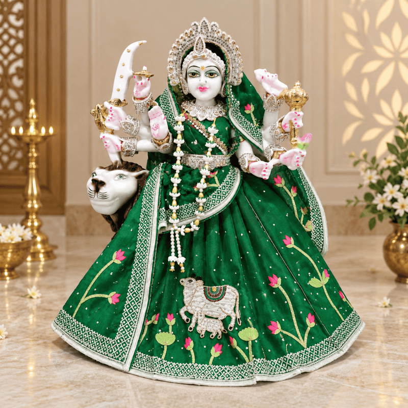 Mata Rani Green Poshak