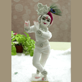 White Stone Jewellery Set For Krishna ji