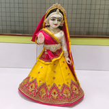 White & silver stone Jewellery Set for Radha Rani
