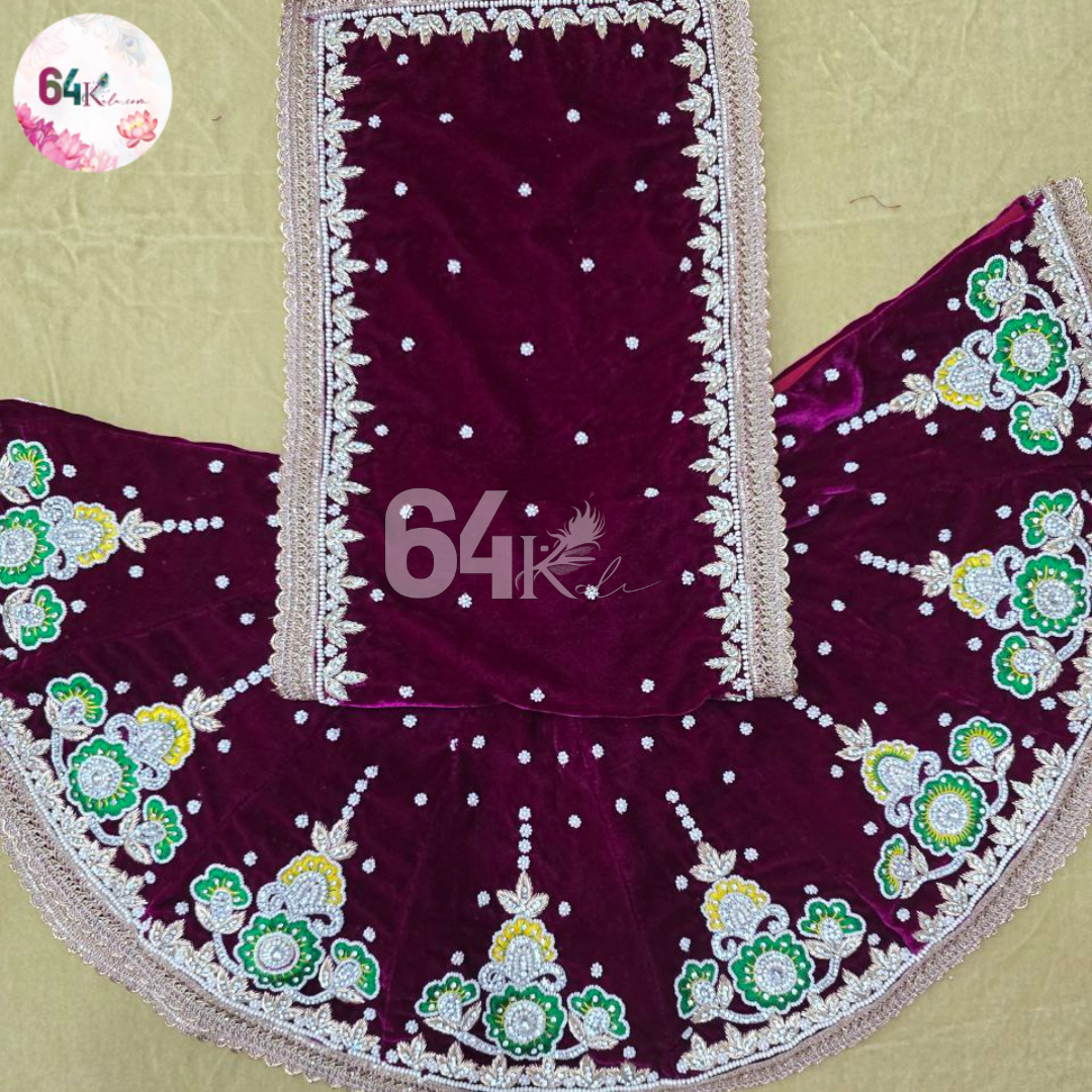 Premium Velvet Poshak for Mata Rani