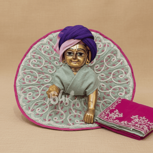 Heavy Hand Embroidery Laddu Gopal ji Fresh and Wild Poshak