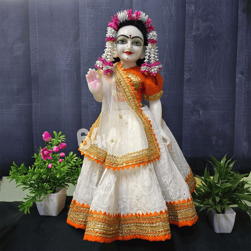 Handmade Pink White Chandrika