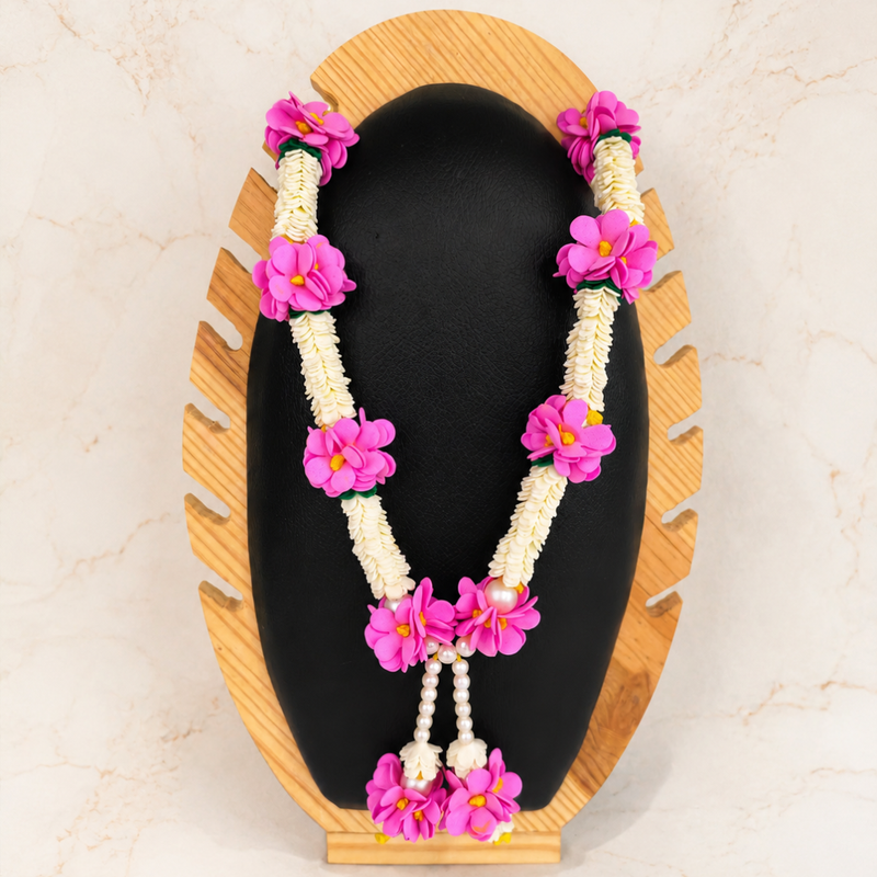 Dark Pink & White Flower Garland