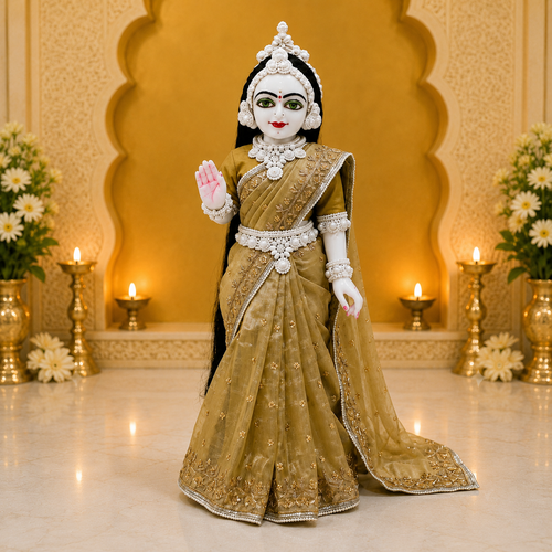 Olive Green Radha Rani Saree