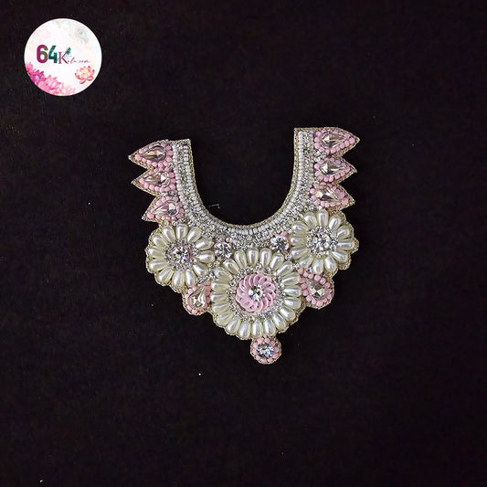 White Pink Stone Choker