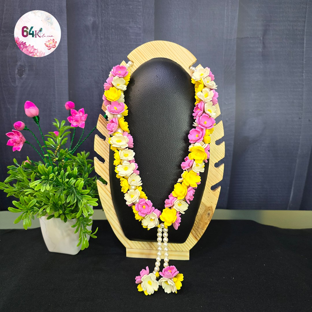 Pink White Yellow Flower Garland
