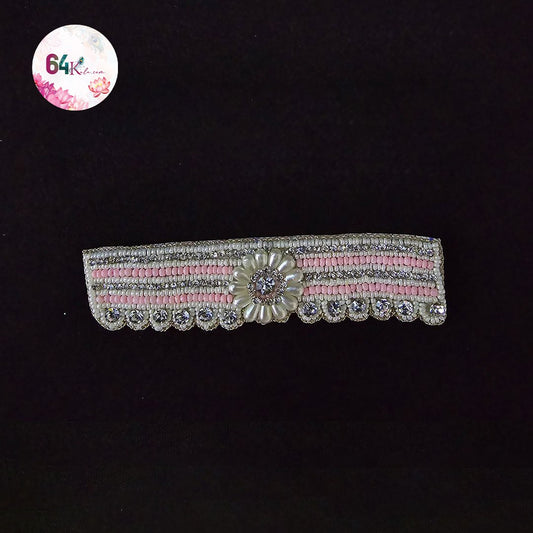 Pink White Stone Kamarbandh