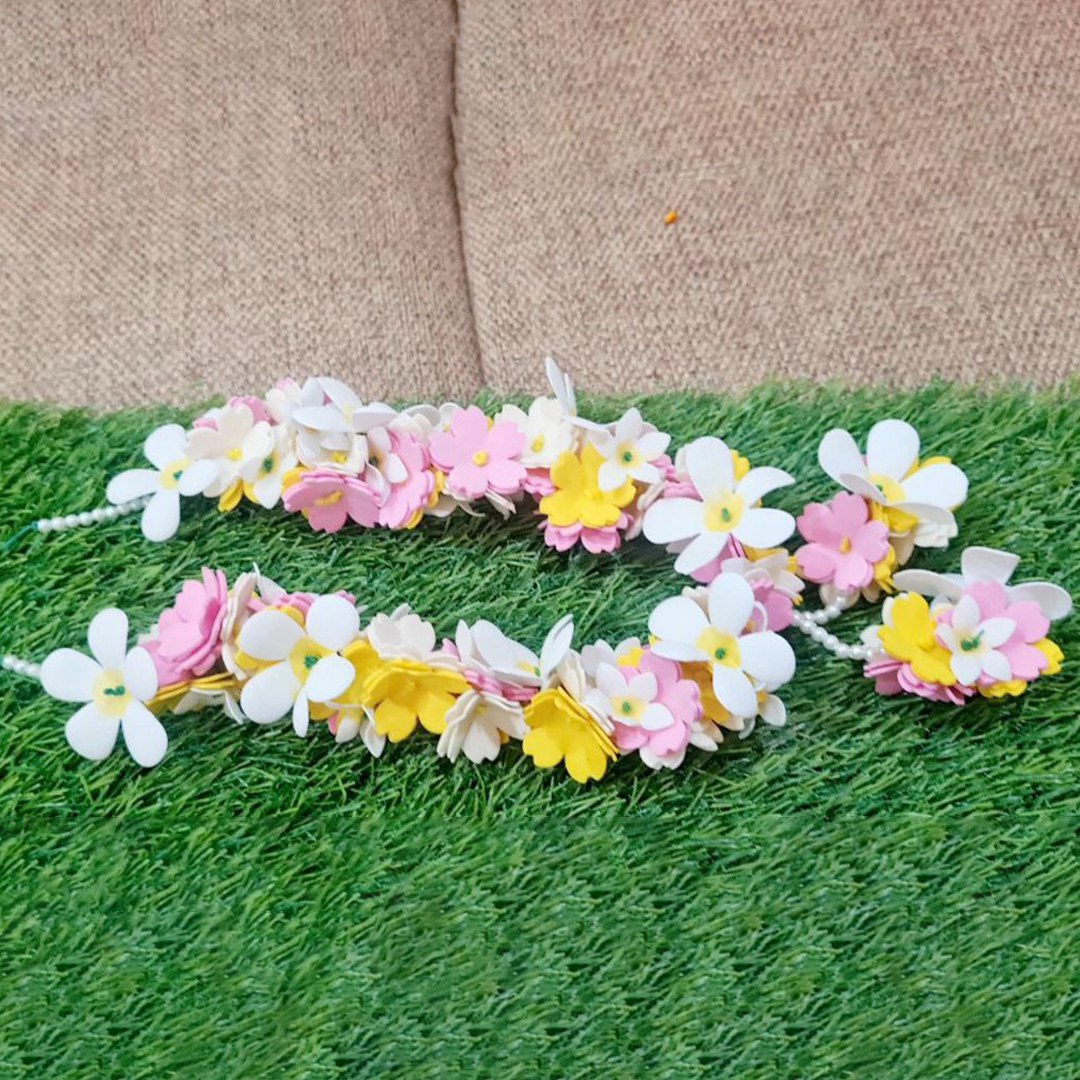 Pink White Yellow Flower Garlands