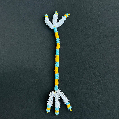 Sky-Blue Yellow Chandrika Garland