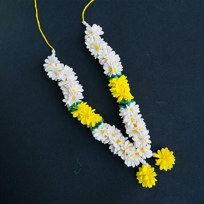 White Yellow Green  Flower Garlands