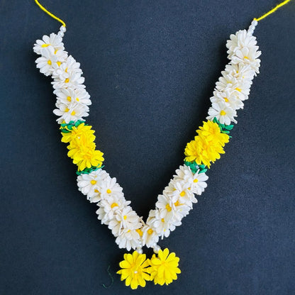 White Yellow Green  Flower Garlands