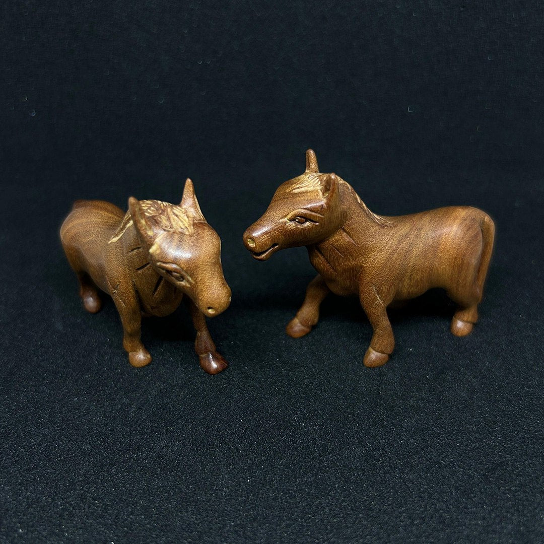 Pure Sandalwood Horse Set
