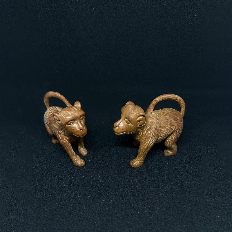 Pure Sandalwood Monkey Set