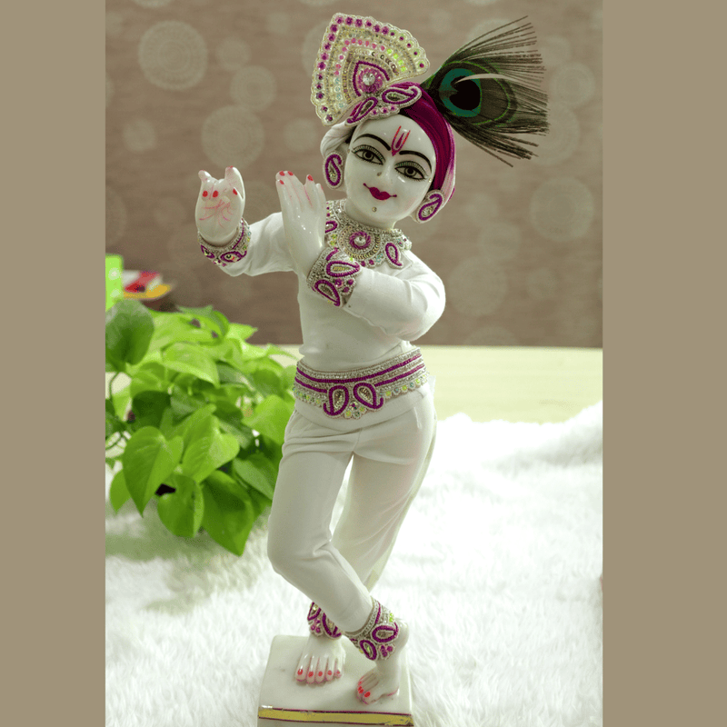 Multicolour Stone Jewellery Set For Thakur ji