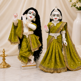 Lime Green Radha Rani Saree