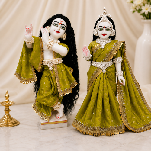Lime Green Radha Rani Saree