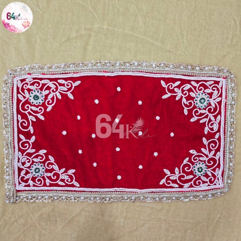 Red Velvet Shawl