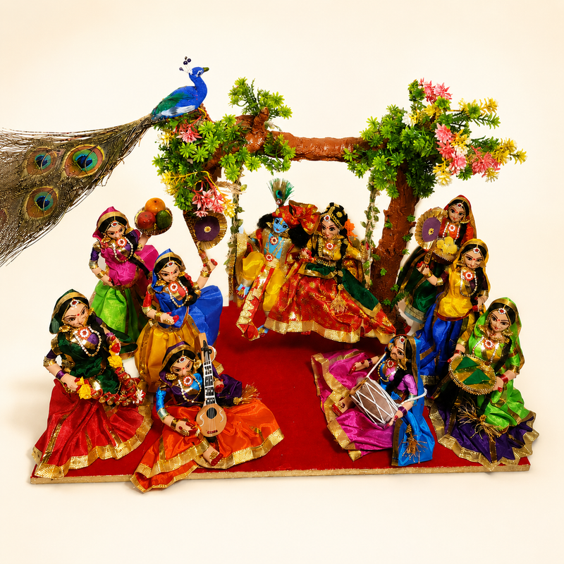 Vrindavan Style Radha krishna Jhulan Leela