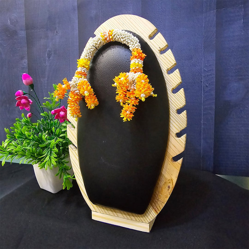 White Yellow Floral Chandrika
