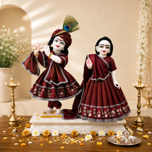 Premium Embroidery Radha Krishna Poshak