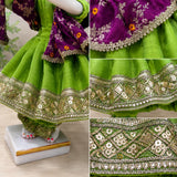 Light Green Thakur ji or Radha Rani Poshak