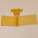 Yellow Radha Rani Saree with Thakur Ji Dhoti & Patka