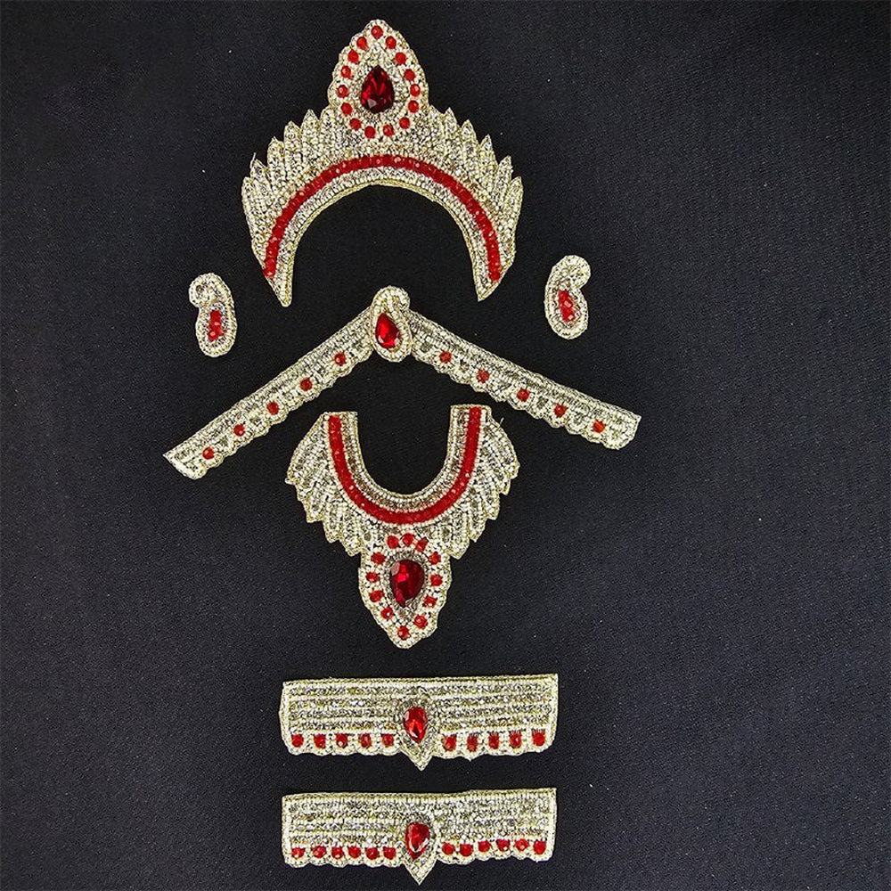 Radha Krishna Embroidery Jewellery