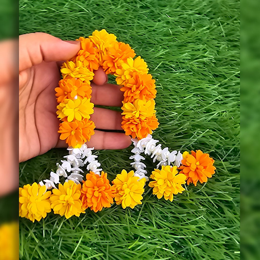 Handcrafted Yellow Orange Chandrika