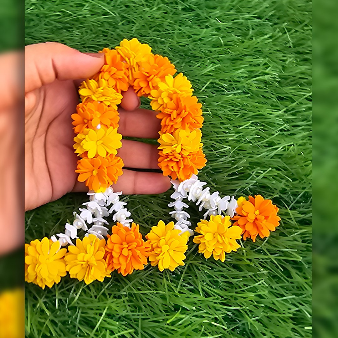 Handcrafted Yellow Orange Chandrika