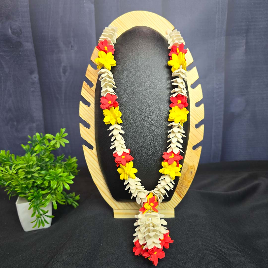 Floral garlands red yellow white combo