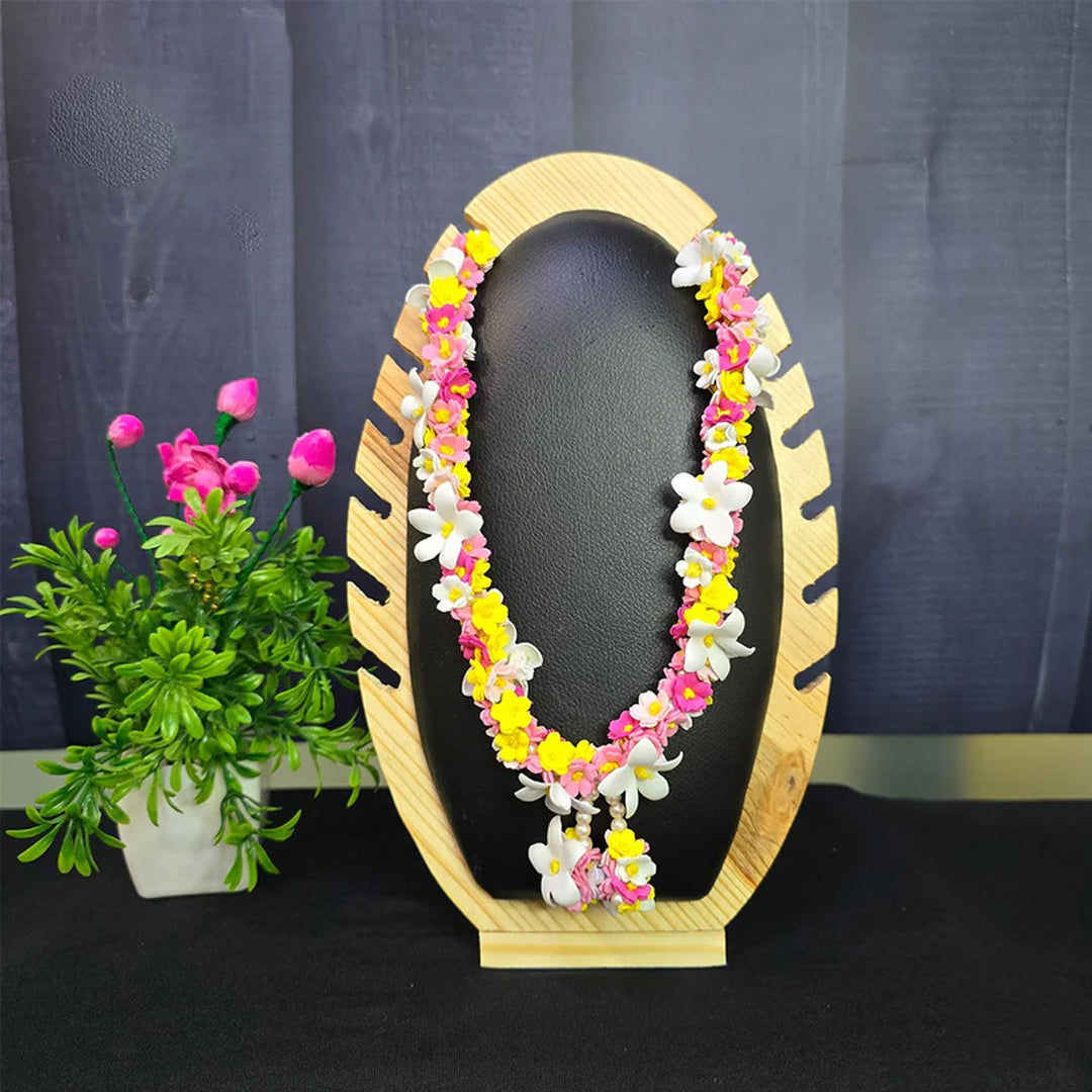 Pink Yellow White Garlands for idols