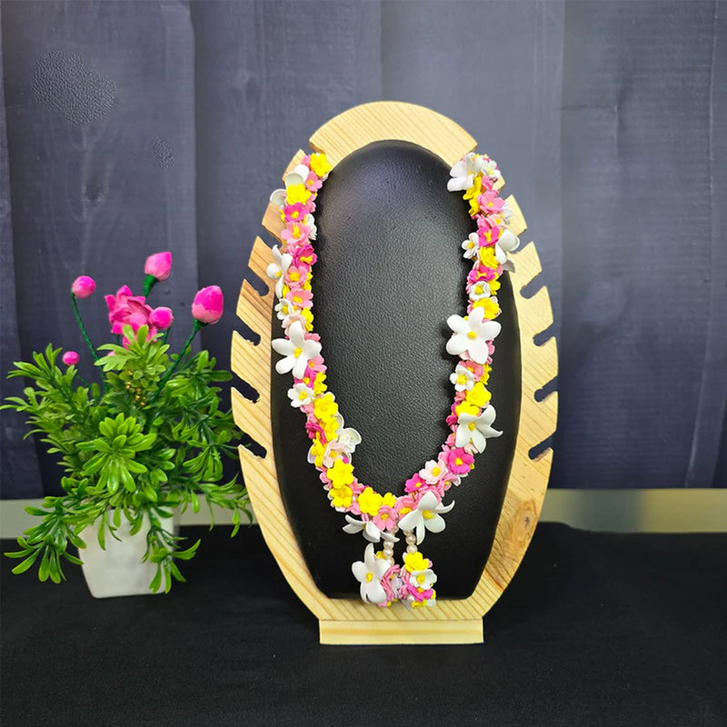 Pink Yellow White Garlands for idols